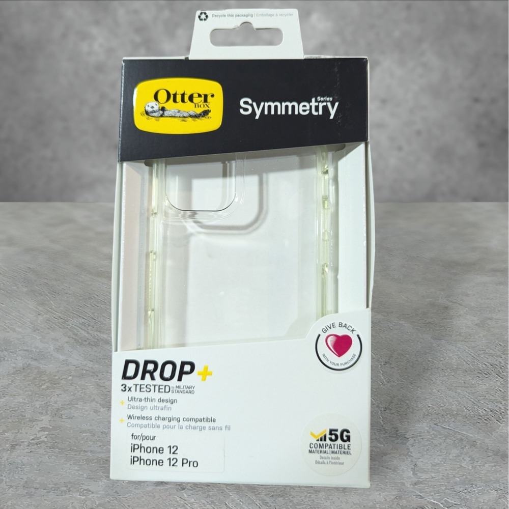 T1 Otterbox Symmetry Case For Apple iPhone 12/12 Pro In Clear Read Below